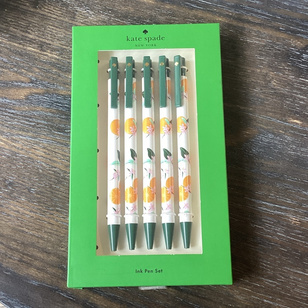 Kate Spade Orange Toss Pen Set